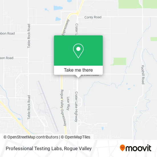 Professional Testing Labs map