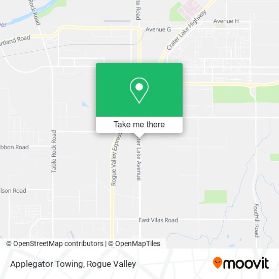 Applegator Towing map