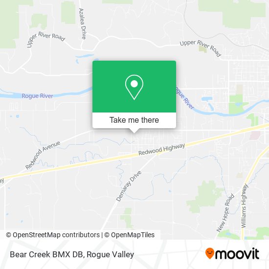 Mapa de Bear Creek BMX DB