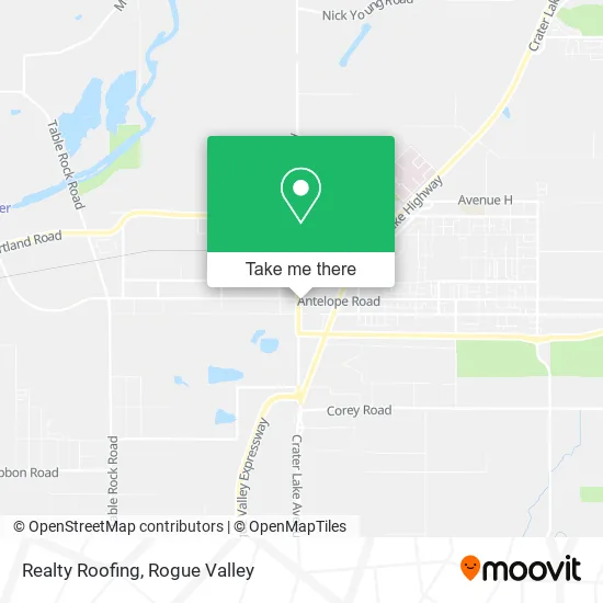 Realty Roofing map