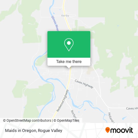 Maids in Oregon map