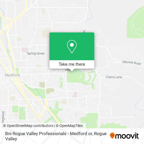 Mapa de Bni Rogue Valley Professionals - Medford or