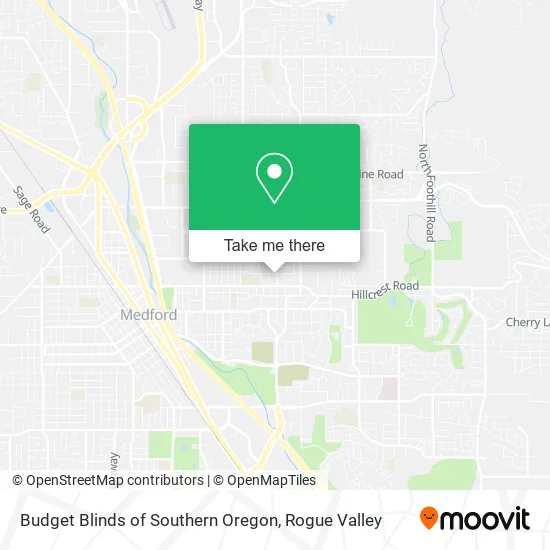 Mapa de Budget Blinds of Southern Oregon