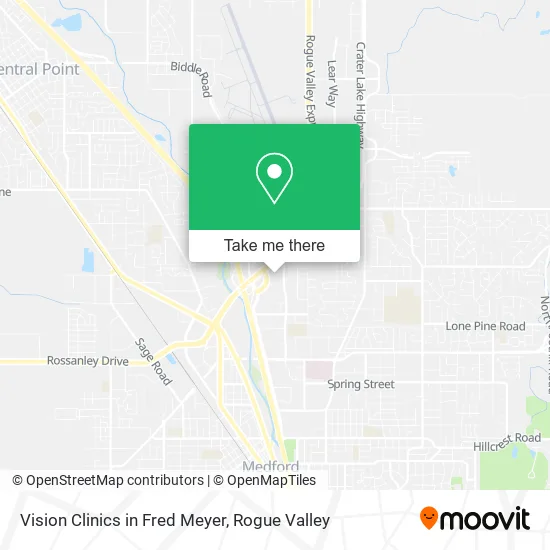 Mapa de Vision Clinics in Fred Meyer