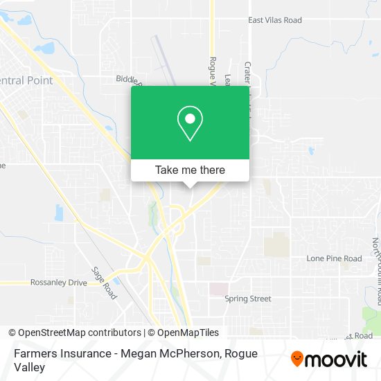 Farmers Insurance - Megan McPherson map