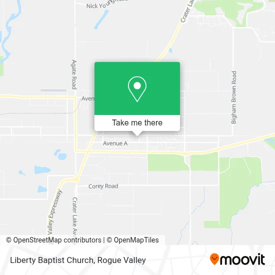 Liberty Baptist Church map