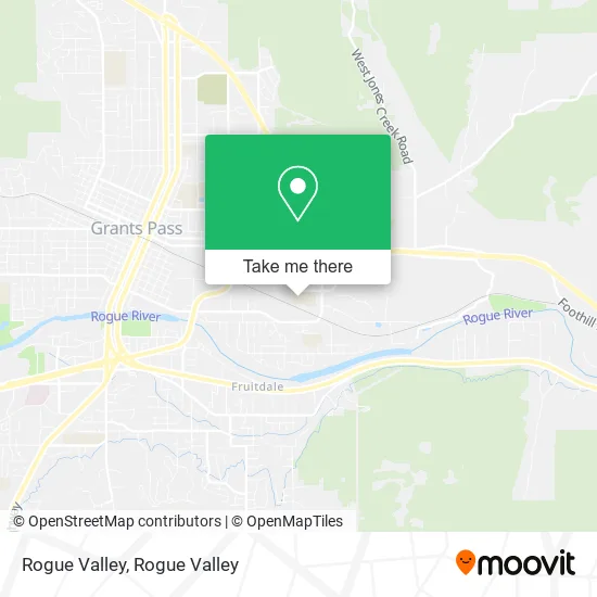 Rogue Valley map