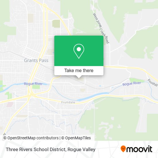 Three Rivers School District map