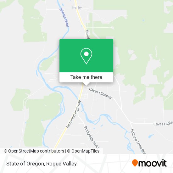 Mapa de State of Oregon
