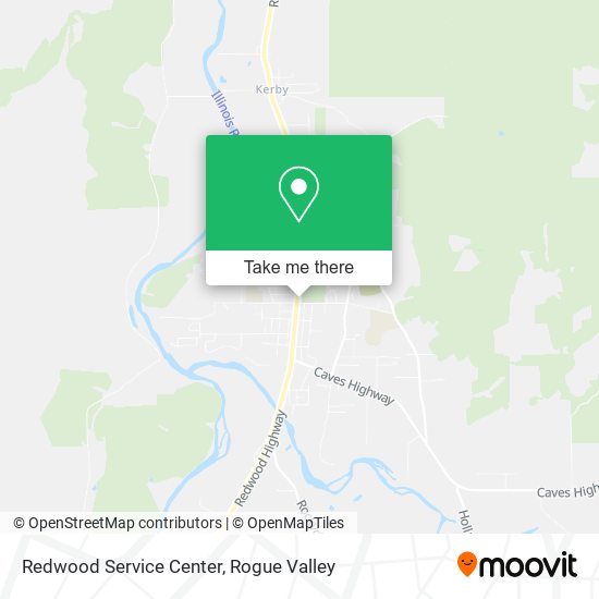 Redwood Service Center map