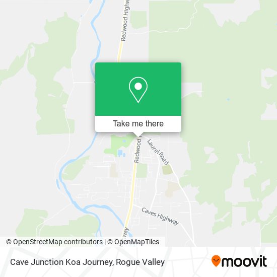 Mapa de Cave Junction Koa Journey