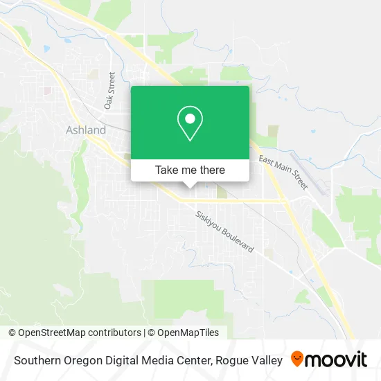 Southern Oregon Digital Media Center map