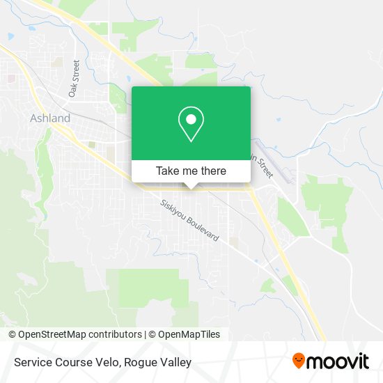 Service Course Velo map