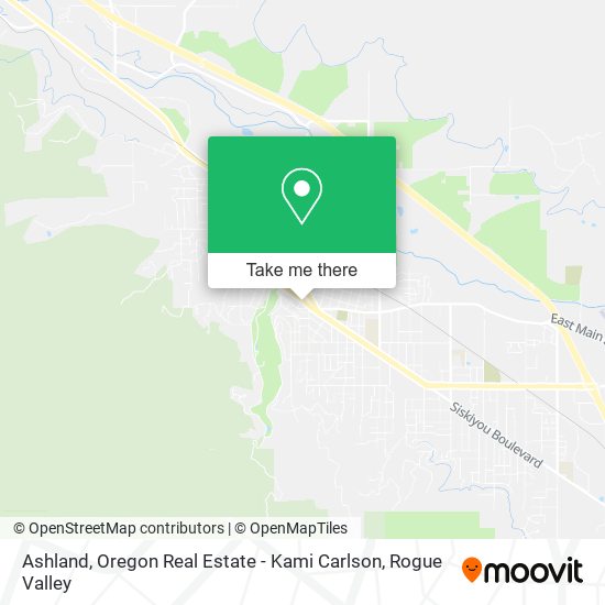 Mapa de Ashland, Oregon Real Estate - Kami Carlson