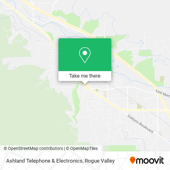 Ashland Telephone & Electronics map