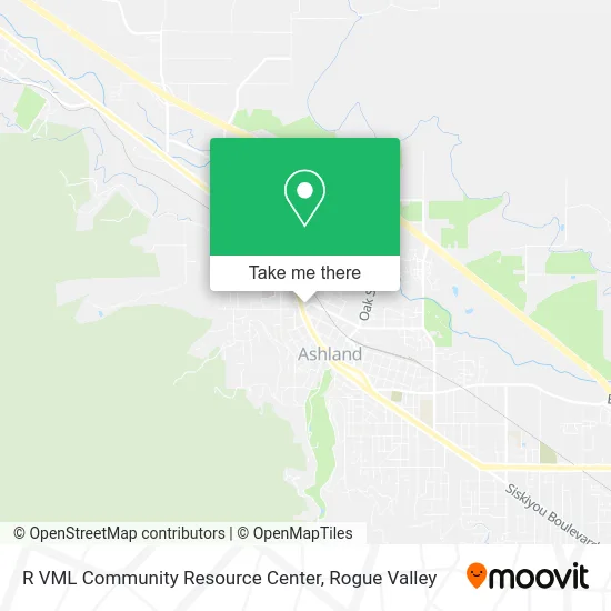 R VML Community Resource Center map