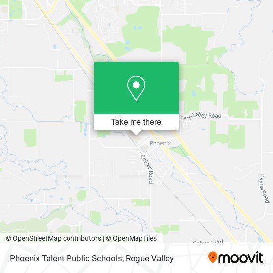 Phoenix Talent Public Schools map