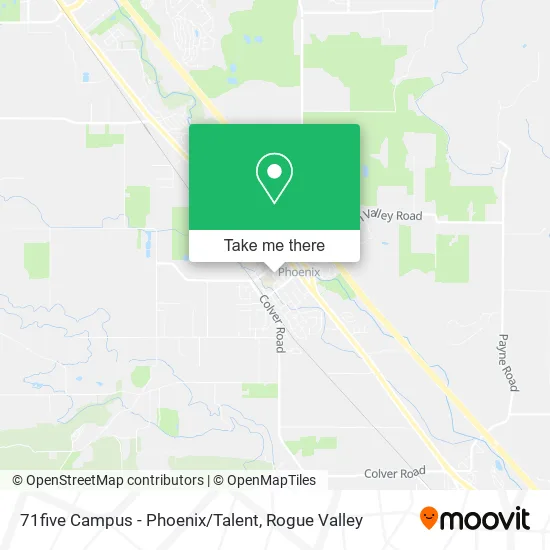 71five Campus - Phoenix/Talent map
