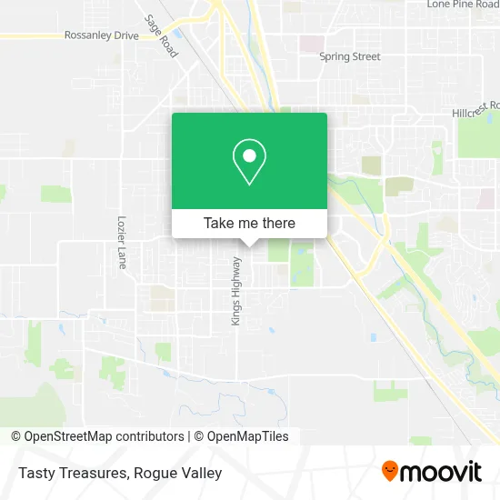 Tasty Treasures map