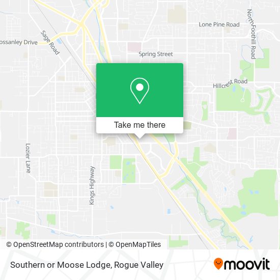 Southern or Moose Lodge map