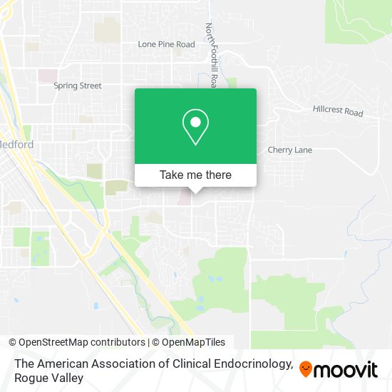The American Association of Clinical Endocrinology map