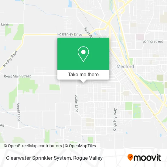 Clearwater Sprinkler System map