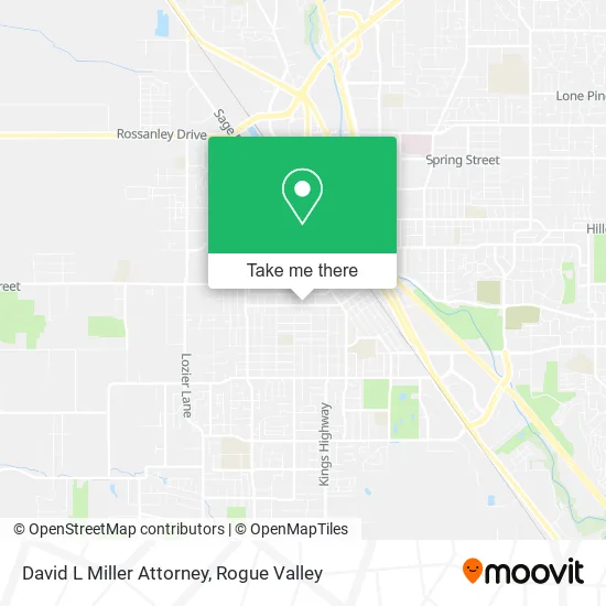 David L Miller Attorney map