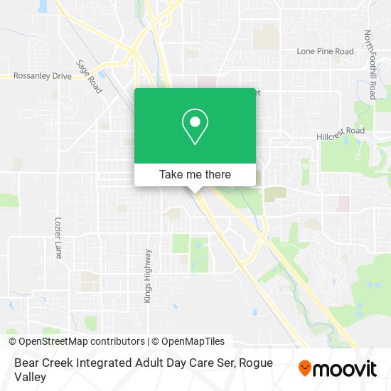Bear Creek Integrated Adult Day Care Ser map