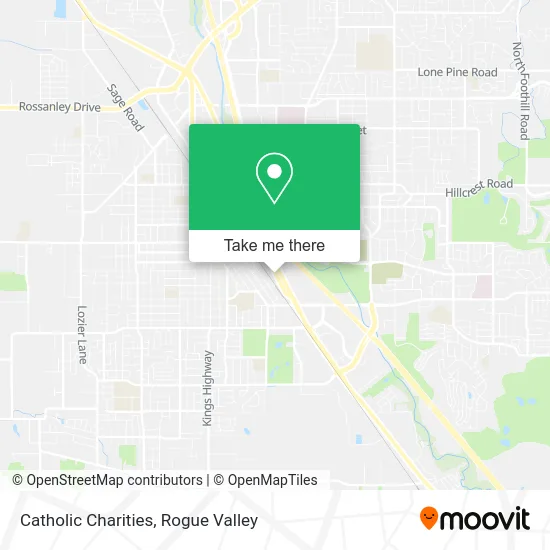 Catholic Charities map