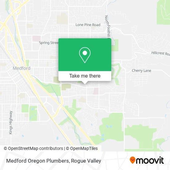 Medford Oregon Plumbers map