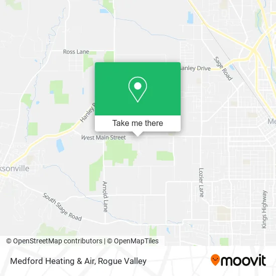 Medford Heating & Air map