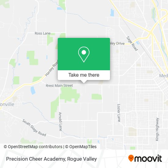 Precision Cheer Academy map