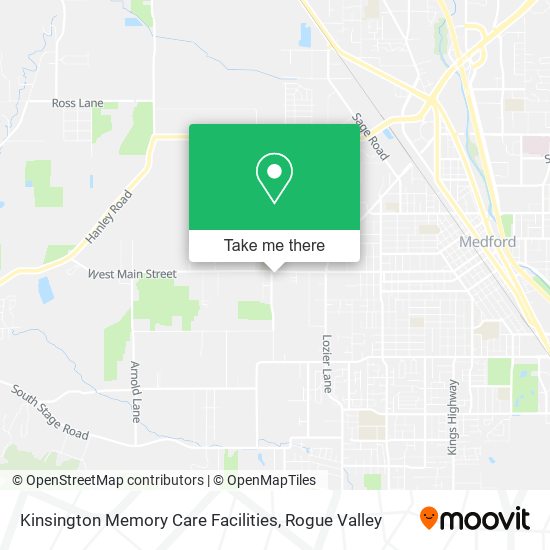 Mapa de Kinsington Memory Care Facilities