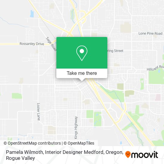 Pamela Wilmoth, Interior Designer Medford, Oregon map