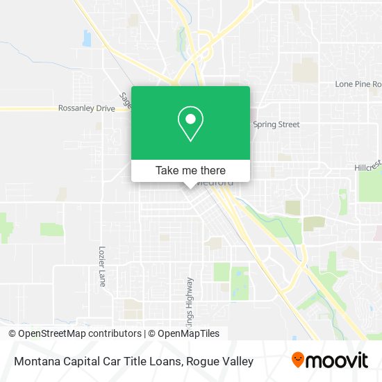 Montana Capital Car Title Loans map