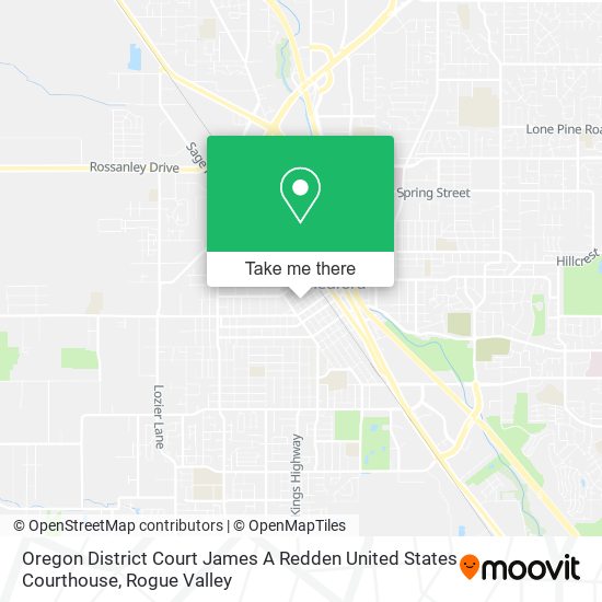Mapa de Oregon District Court James A Redden United States Courthouse
