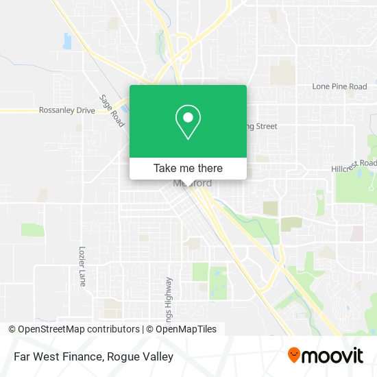 Far West Finance map