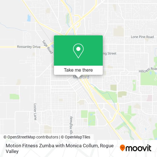 Motion Fitness Zumba with Monica Collum map