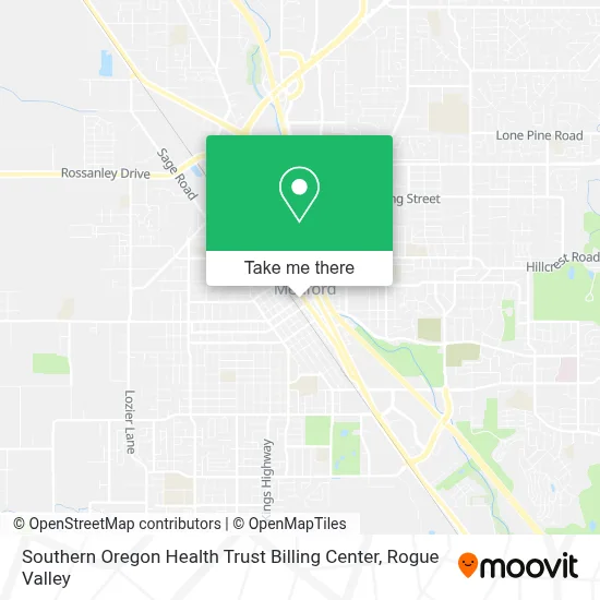 Southern Oregon Health Trust Billing Center map