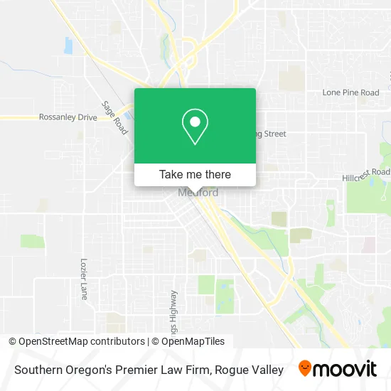 Southern Oregon's Premier Law Firm map