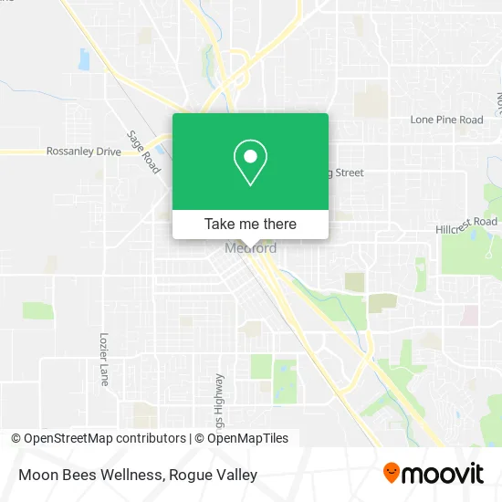 Moon Bees Wellness map