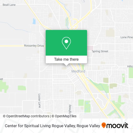 Center for Spiritual Living Rogue Valley map