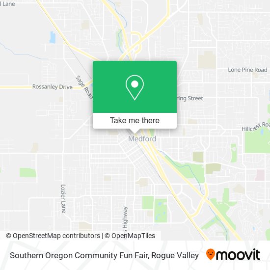 Mapa de Southern Oregon Community Fun Fair
