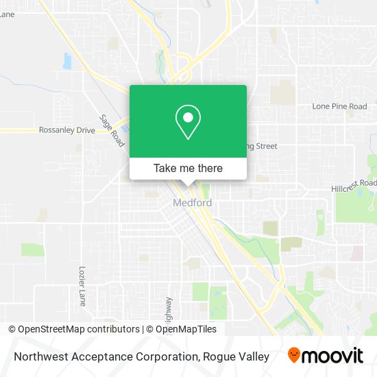 Northwest Acceptance Corporation map
