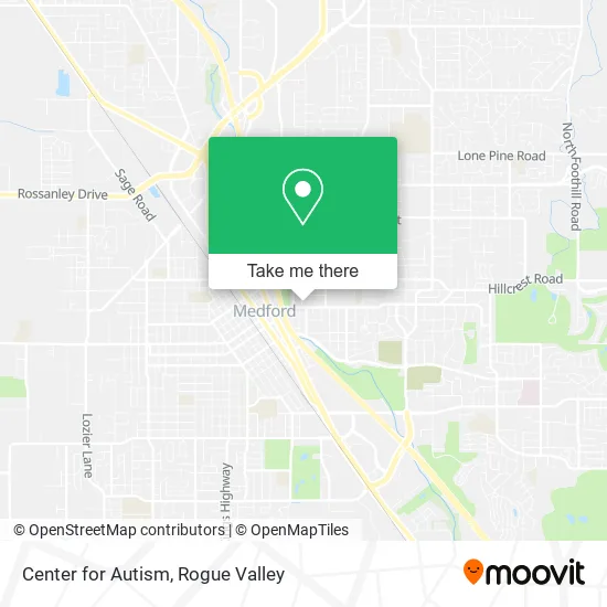 Center for Autism map