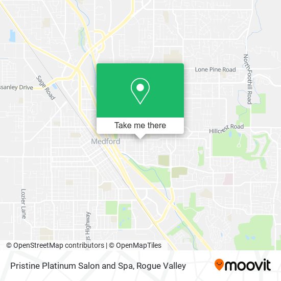 Pristine Platinum Salon and Spa map