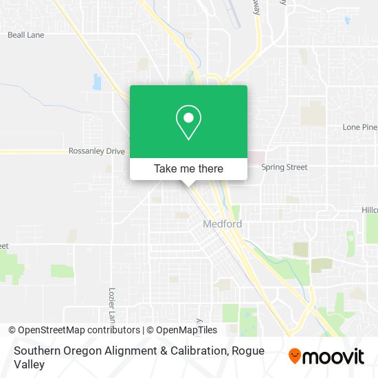 Southern Oregon Alignment & Calibration map