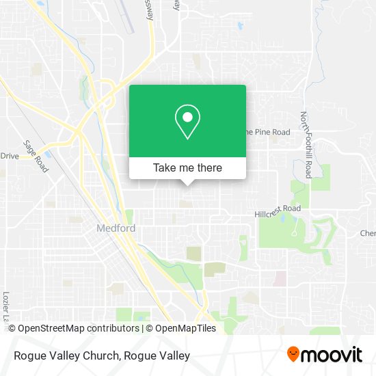 Rogue Valley Church map