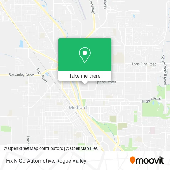 Fix N Go Automotive map