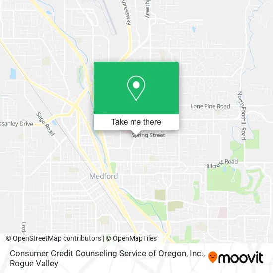 Mapa de Consumer Credit Counseling Service of Oregon, Inc.
